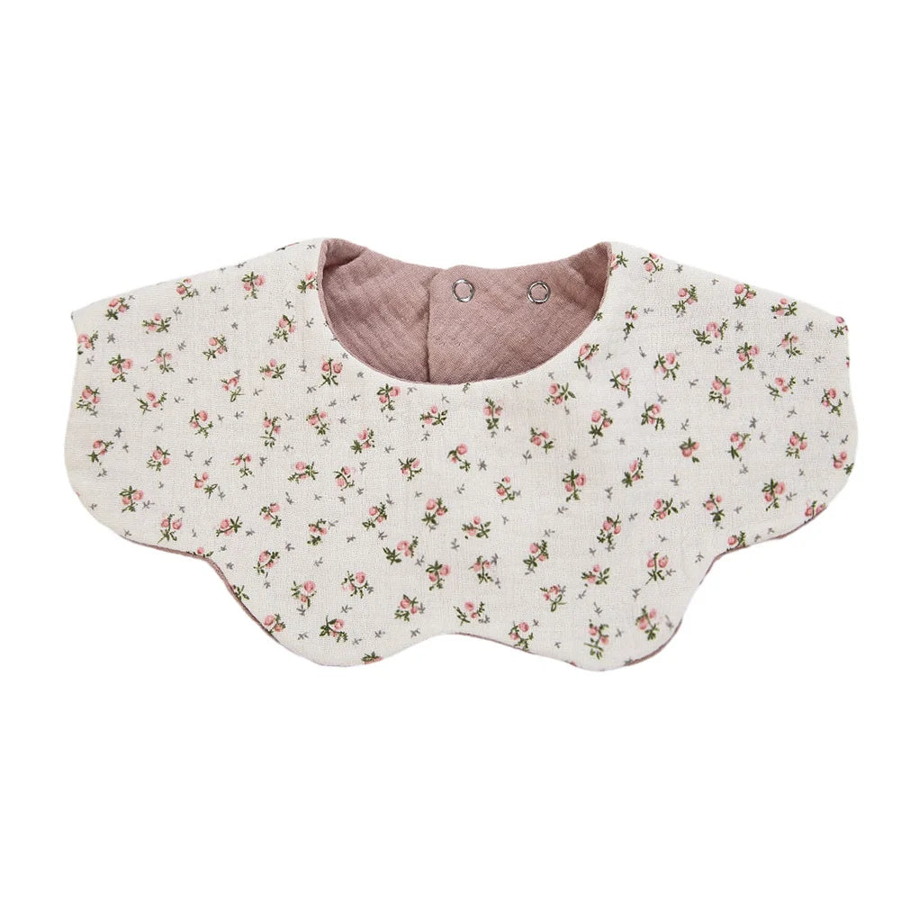 6-Layer Muslin Cotton Baby Bibs with Waterproof Backing