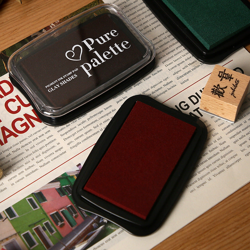 12-Color Large Vintage Ink Pad Set for Stamping and Crafts
