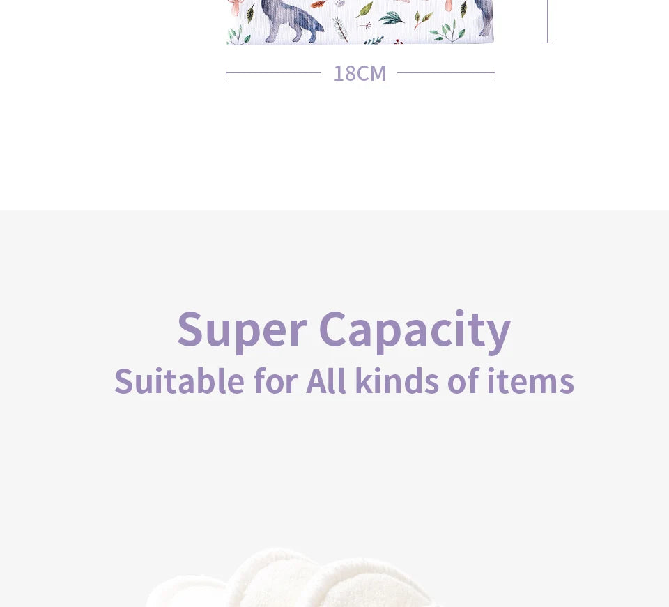 2-Pack Waterproof Wet/Dry Bags for Diapers & Baby Essentials