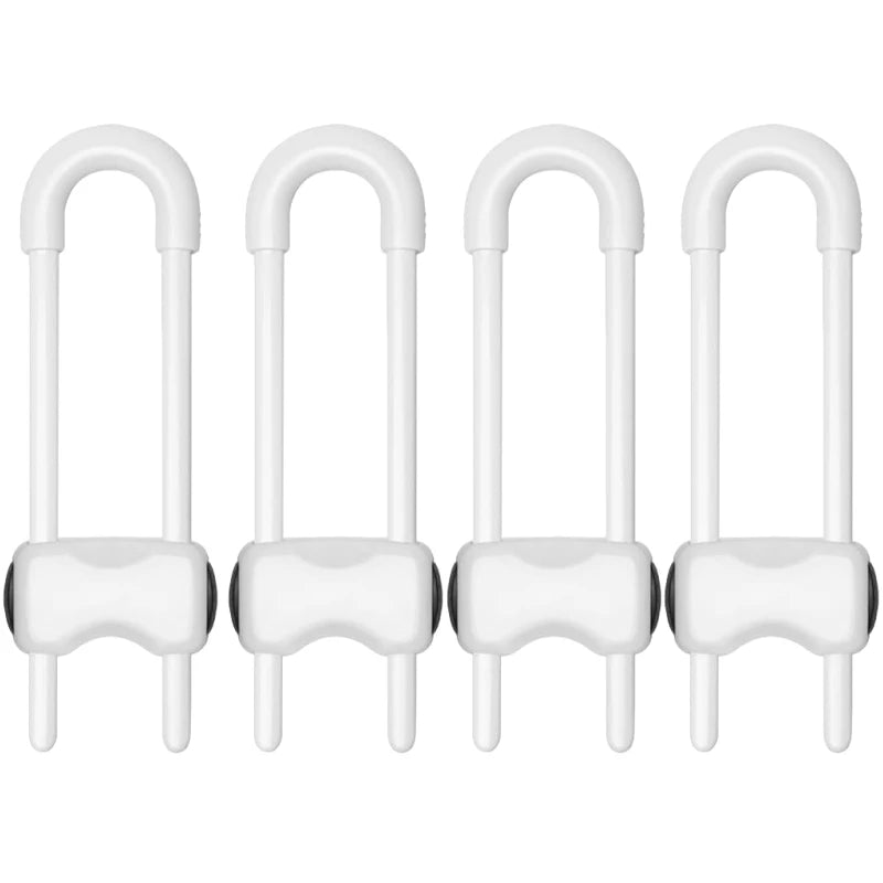 Adjustable U-Shaped Cabinet Locks for Child Safety