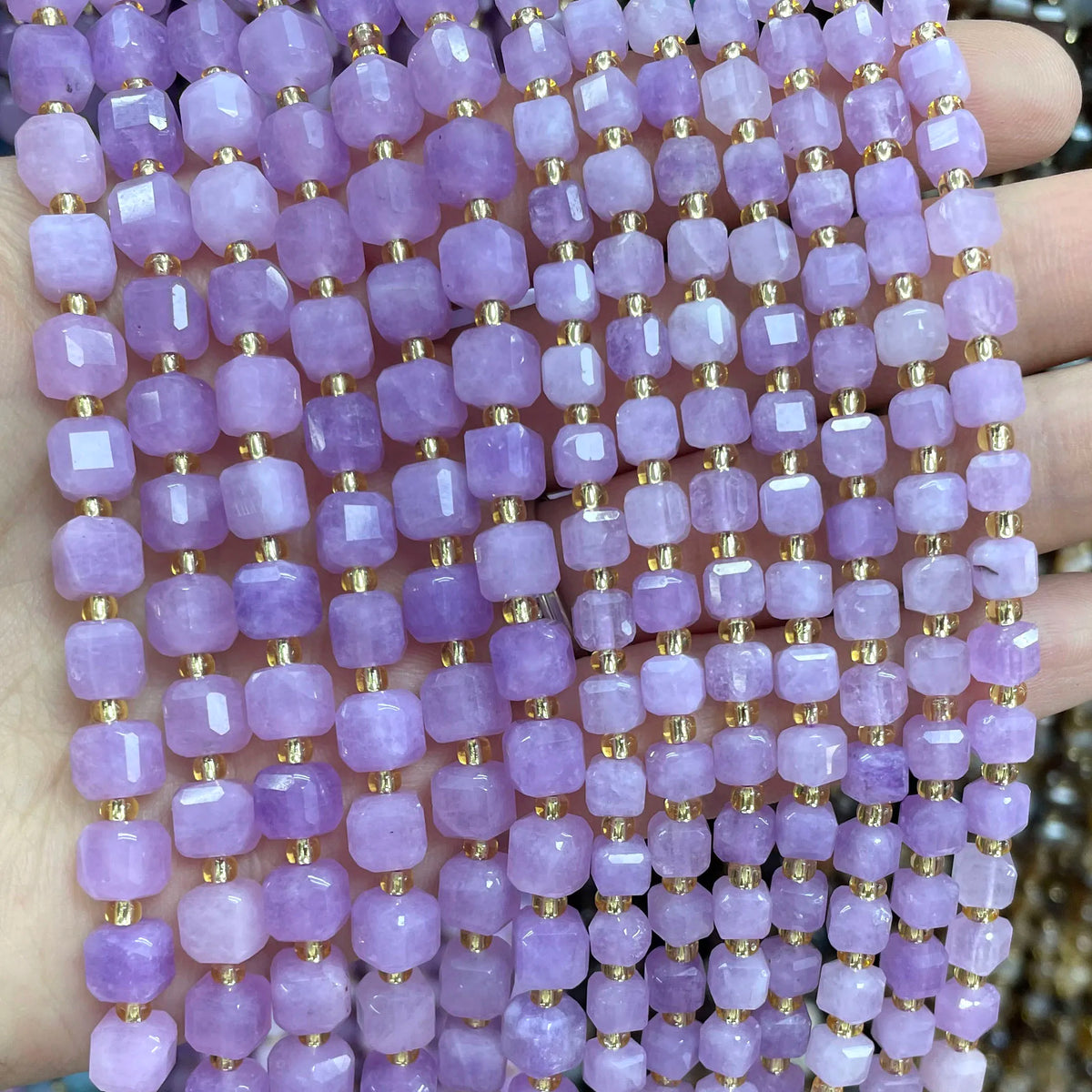 Natural Stone Faceted Beads for Jewelry Making