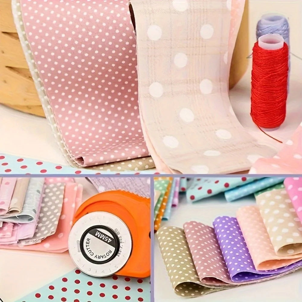 40-Piece Cotton Fabric Patch Assortment for Crafts and Sewing