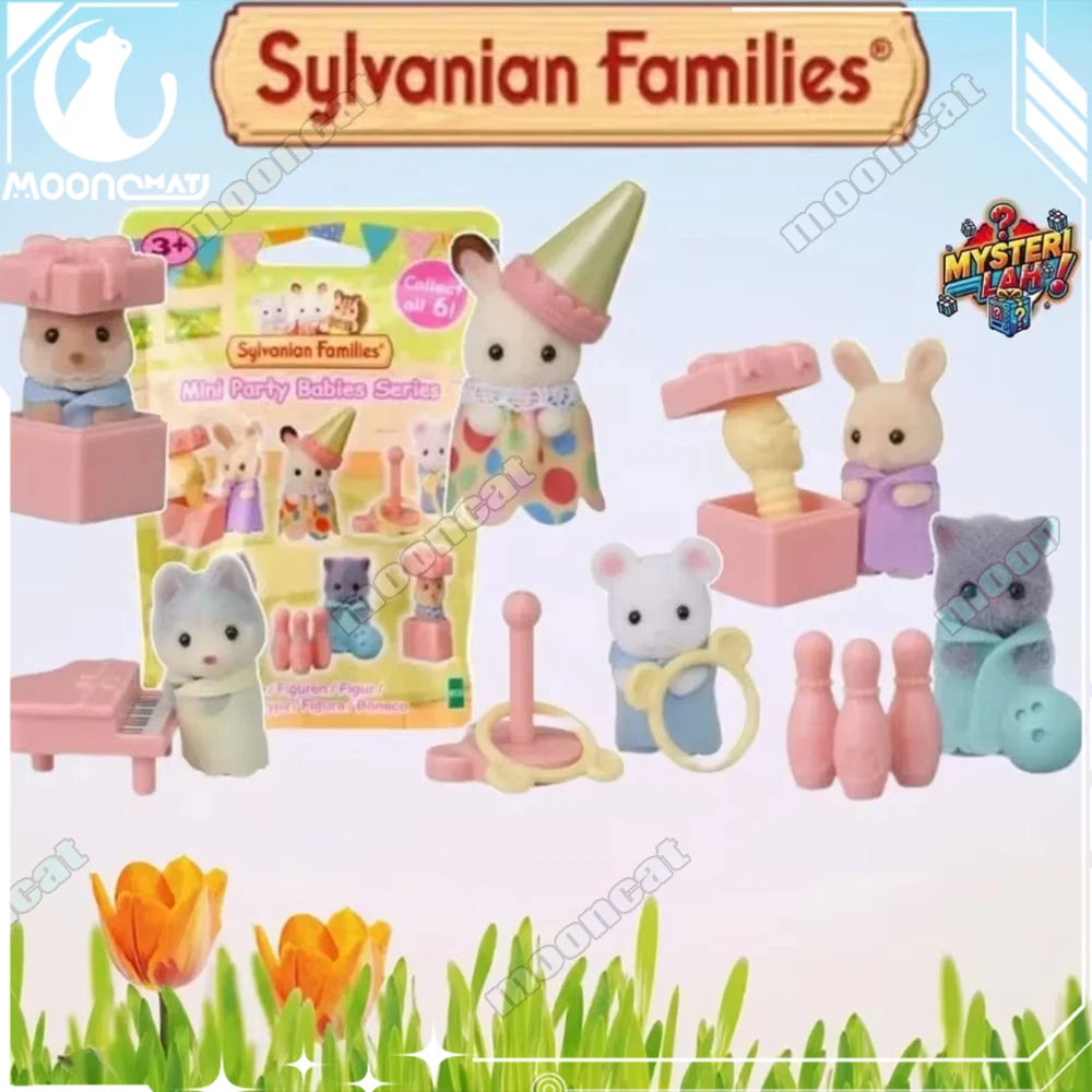 Sylvanian Families Miniature Kitchen Playset with Surprise Baby Dolls