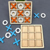 Classic Wooden Tic Tac Toe Game for Family Fun