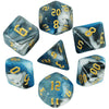7-Piece Multicolor Polyhedral Dice Set for RPG and Tabletop Games