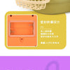 Orange kids electric play dishwasher set demonstrating a realistic water cycle and features like tilting and a drain plug