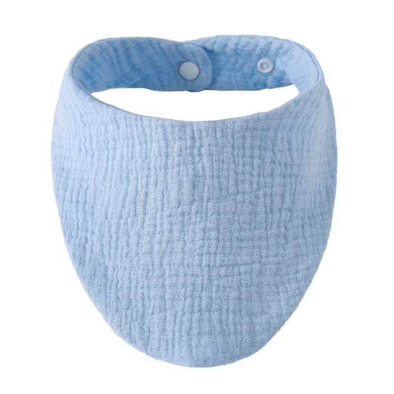 Organic Cotton Muslin Baby Bib with Bandana Style