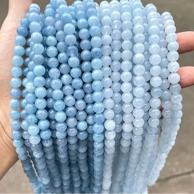 Natural Jade Round Beads for Jewelry Making