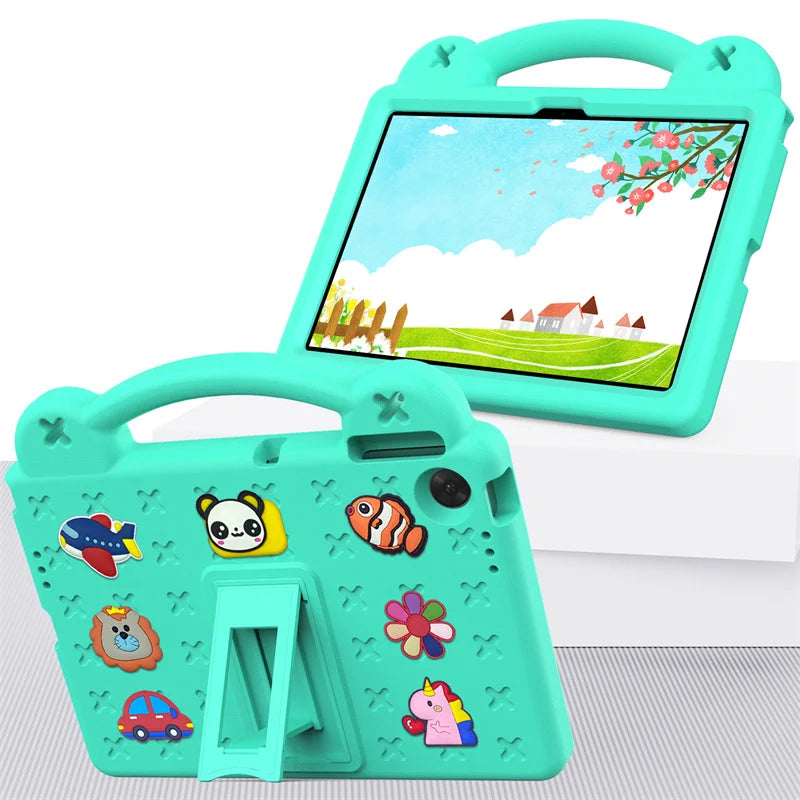 Kids Tablet Case with Foldable Kickstand for Lenovo Tab 10.1 (2025 K10 Gen 2)