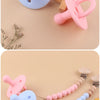 Soft Silicone Baby Pacifier with Clip Chain