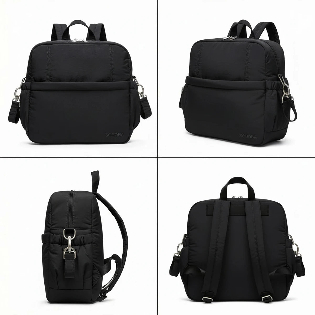 Large Capacity Diaper Backpack with Multiple Pockets