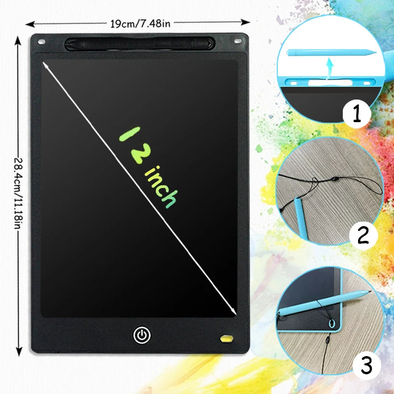 LCD Writing Tablet for Kids – Doodle Board with Lock Function