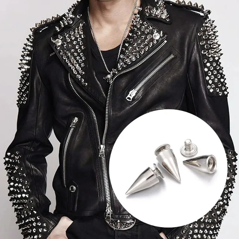 Punk Spike Rivets for DIY Clothing and Accessories