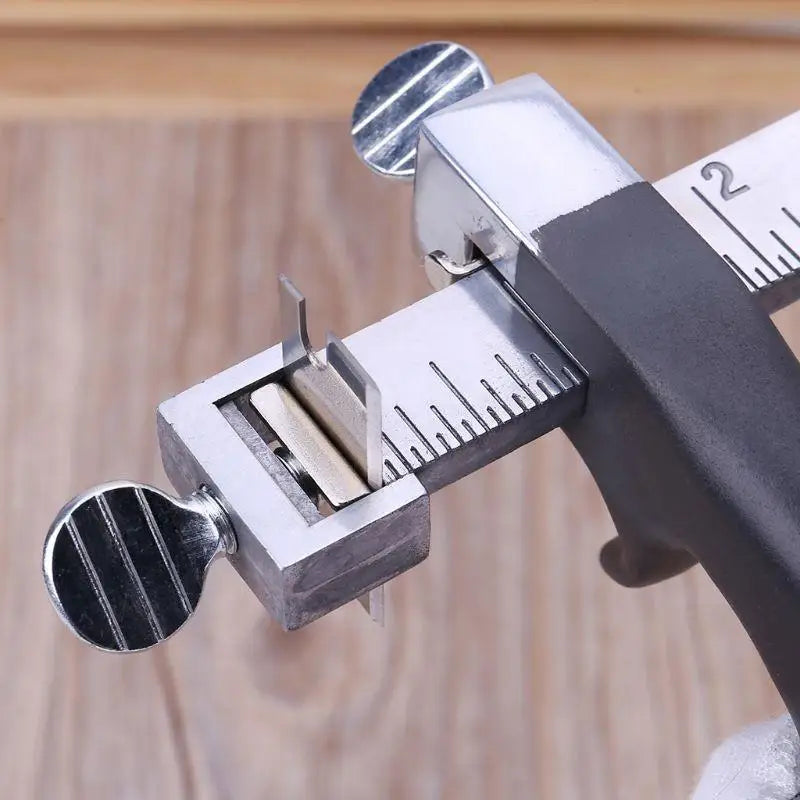 Adjustable Leather Strap Cutter with Two Blades