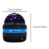 A black projector night light with a dome featuring glowing stars and moon effects.