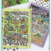Miniature Scene Sticker Book – Cute 3D Stacked Houses DIY Craft Set