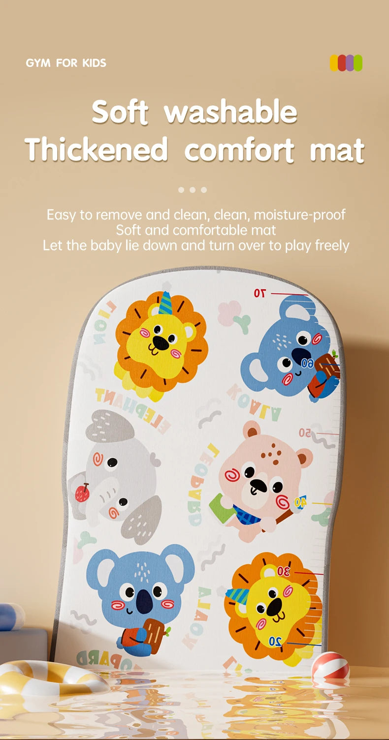 Interactive Baby Play Mat with Music, Lights & 5 Sensory Toys