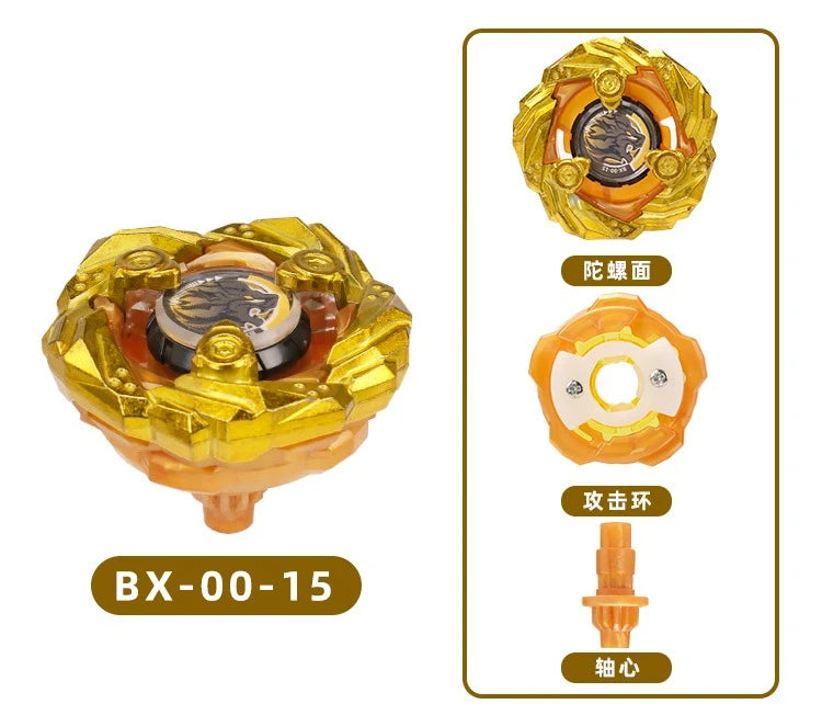 Mini Gyroscope Launcher Set featuring a gold and black component with various parts shown.