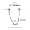 Sterling silver charm beads with a chain and jump rings for DIY jewelry making