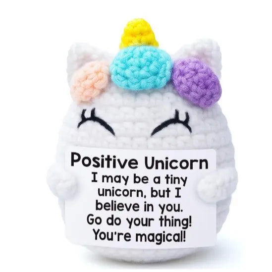 Handmade Crochet Emotional Support Cat Ornament