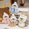 Adorable Kawaii Penguin Plush Toy with Hat and Scarf - 25cm Soft Stuffed Animal