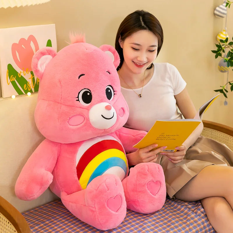 Rainbow Bear Plush Toy – Soft & Colorful Companion