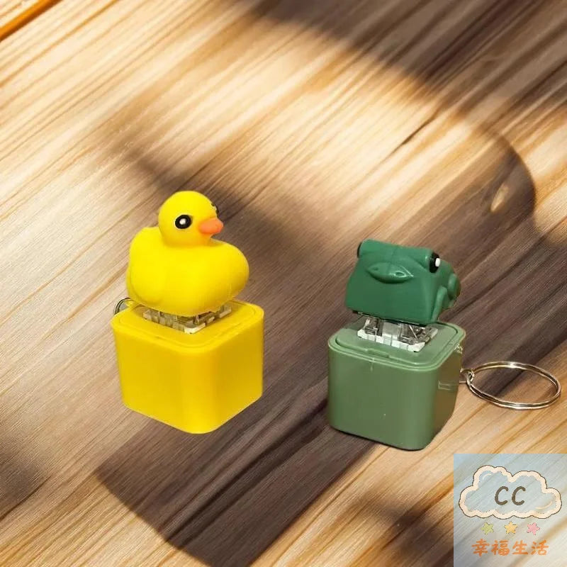 Frog Clicker Keychain with LED Light and Sound