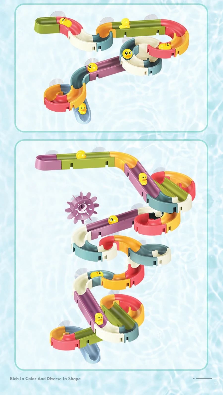 Bath Time Duck Slide Toy Set