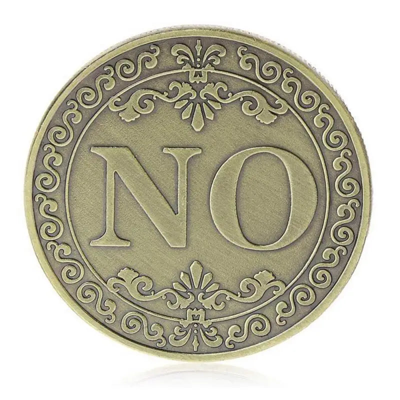 Yes or No Decision-Making Coin – Double-Sided Commemorative Badge
