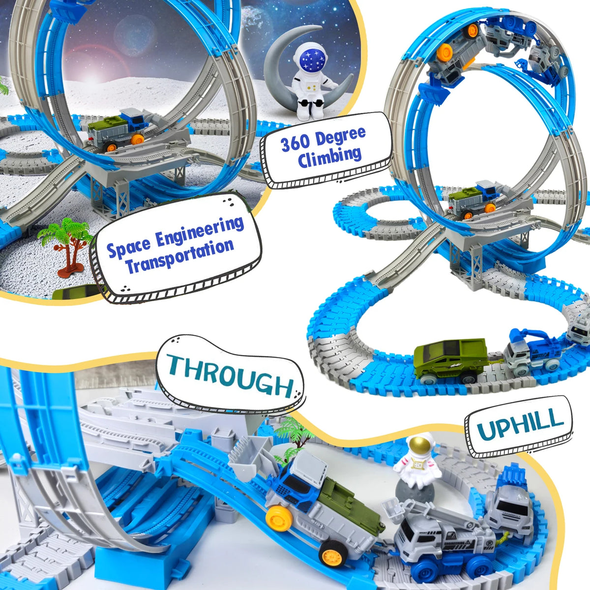 Bendable Track Race Car Set