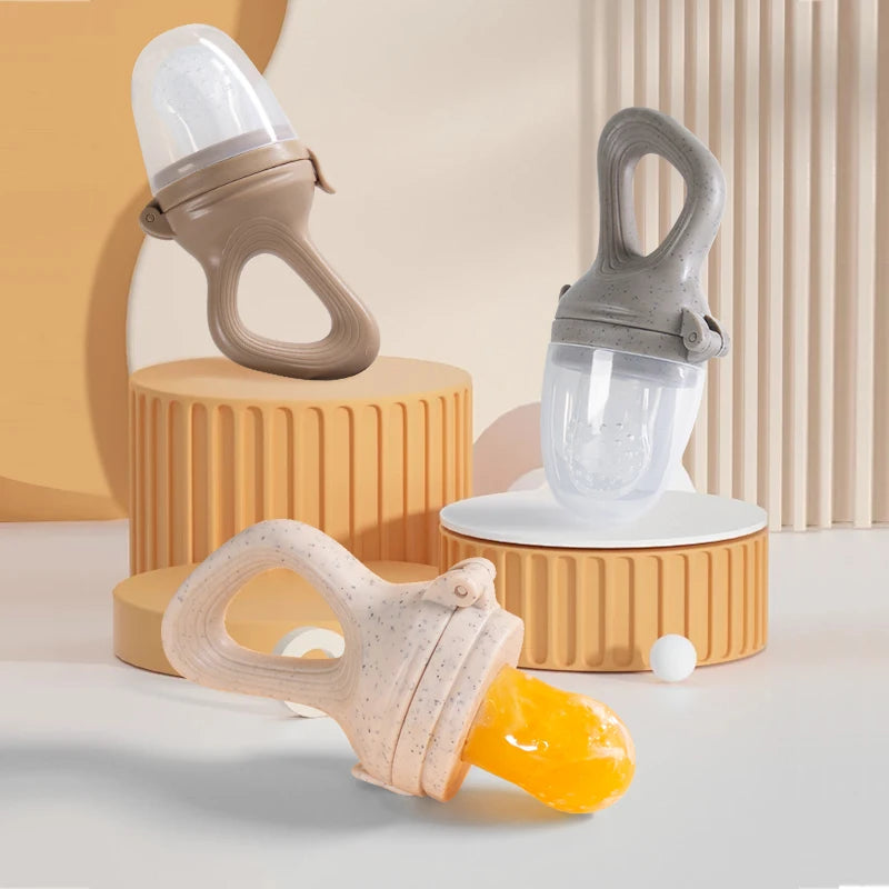 Baby Fruit Feeder with Silicone Mesh Bag