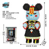 43cm Creative Bear Building Blocks – Candy Color Fluid Art Model for Adults