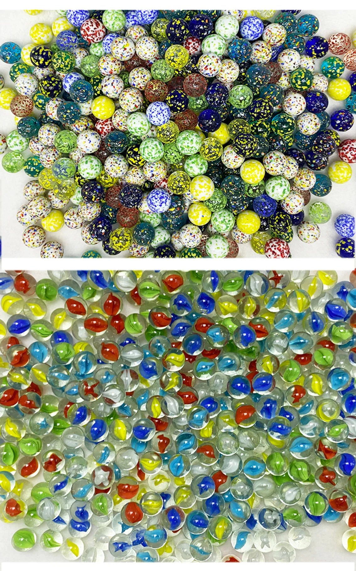 Colorful Glass Marbles for Play, Decor & Craft Projects