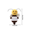 Handmade Crochet Positive Doll with Hugging Card