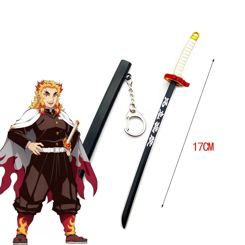 Metal Demon Slayer Katana Replica – Tanjiro Inspired Mini Samurai Sword