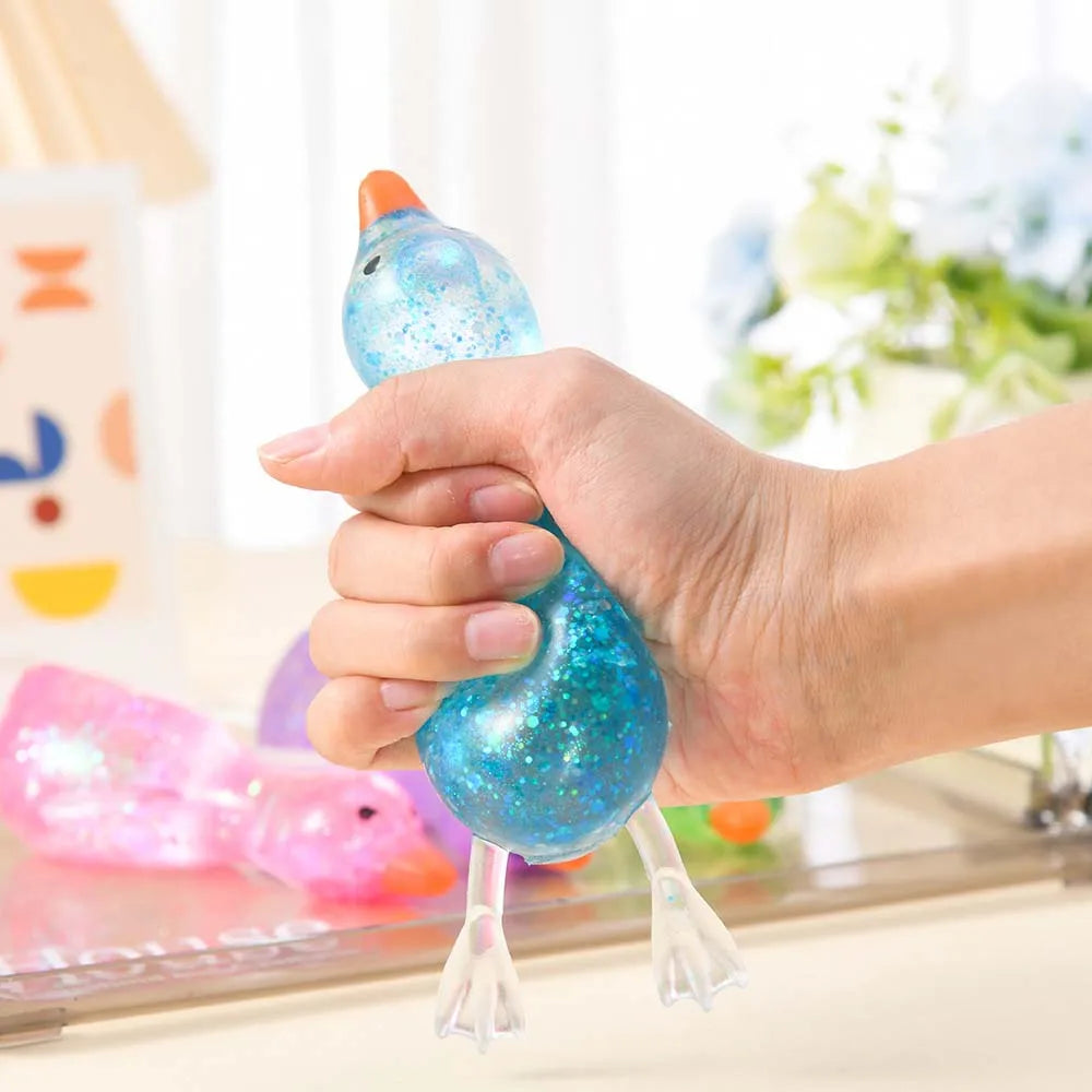 Iridescent Duck Squishy Stress Reliever Toy