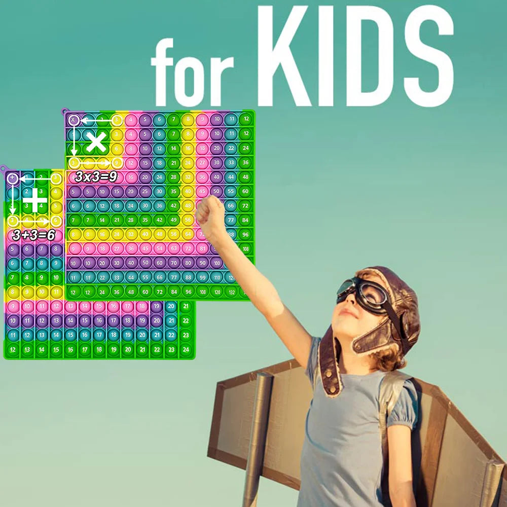 Push-Pop Multiplication & Addition Math Game for Kids