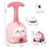 Balloon-Powered Car Science Toy with Launcher Tower