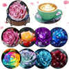 Sparkling Rhinestone Diamond Painting Coaster Set with Holder