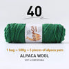 Luxurious Alpaca Wool Blend Yarn — 500g Thick Knitting Yarn
