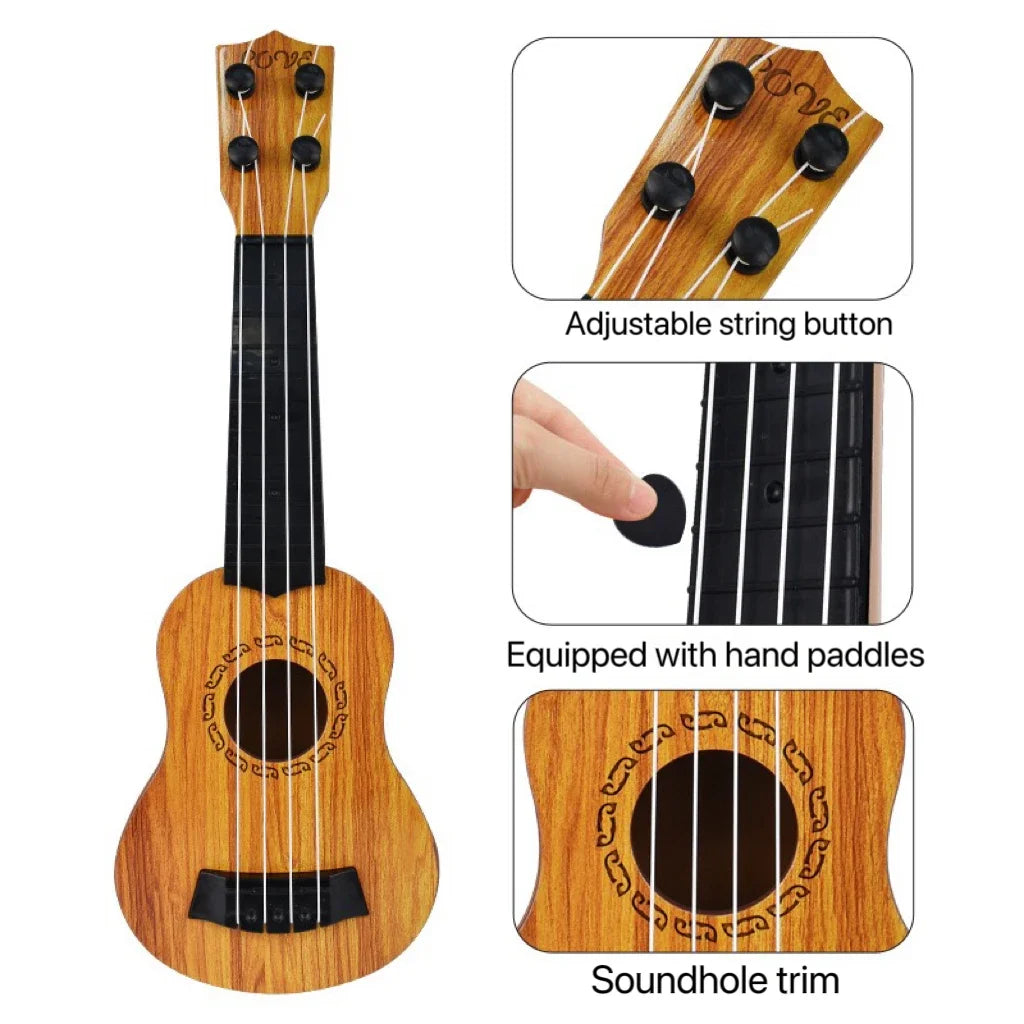 Kids' Ukulele Toy Guitar with Pick for Musical Fun