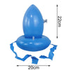 Blue inflatable Easter egg and spoon race game set with an egg and a spoon.