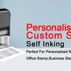 Customizable Self-Inking Rubber Stamp