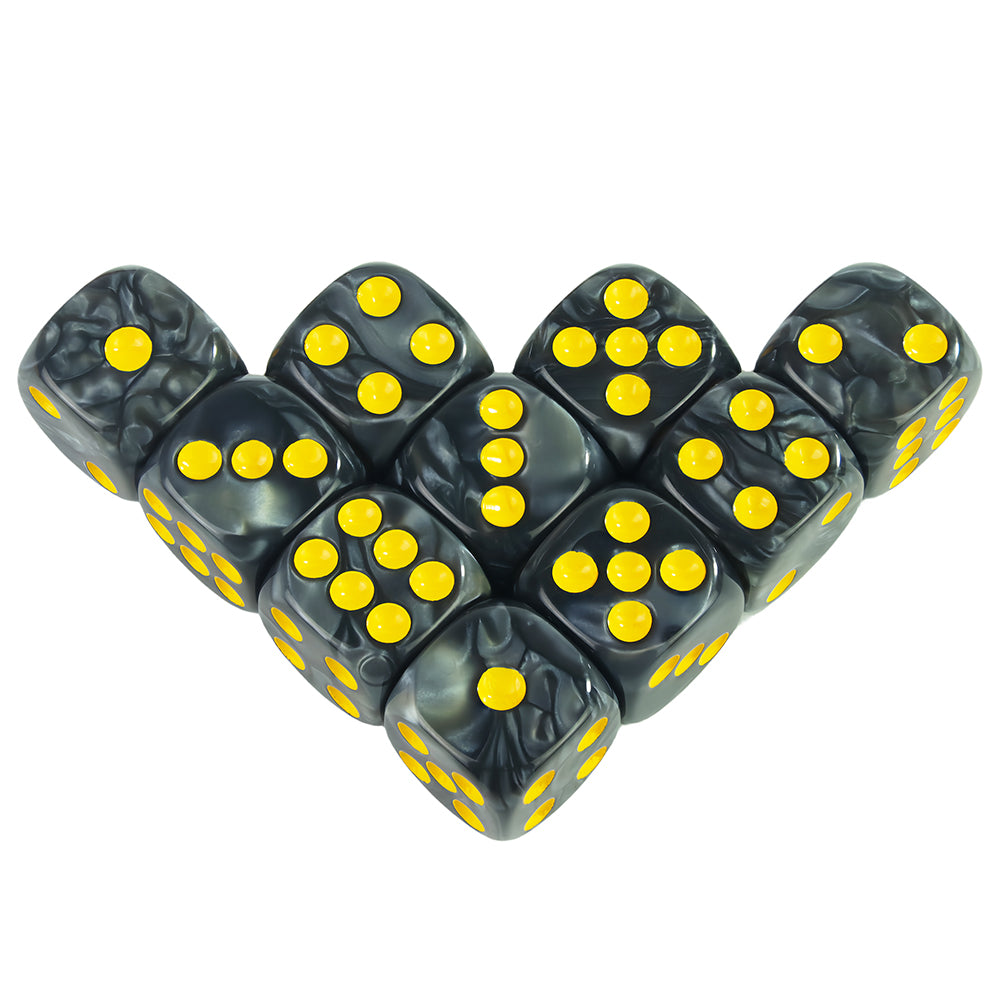Marble Acrylic Dice Set – 16mm Round Corner Tabletop Dice