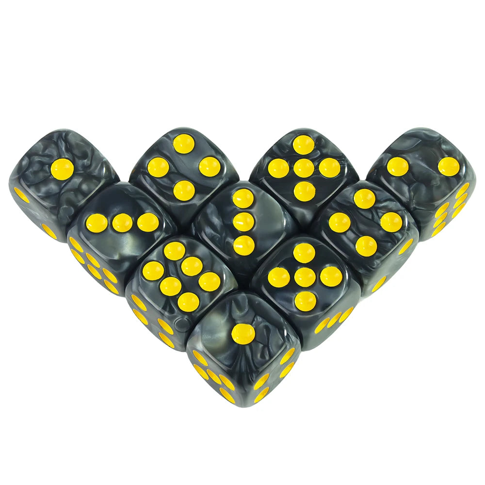 Marble Acrylic Dice Set – 16mm Round Corner Tabletop Dice