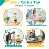 A set of interactive cactus toys for children showing home decoration, interaction, dancing with music, and entertainment tim