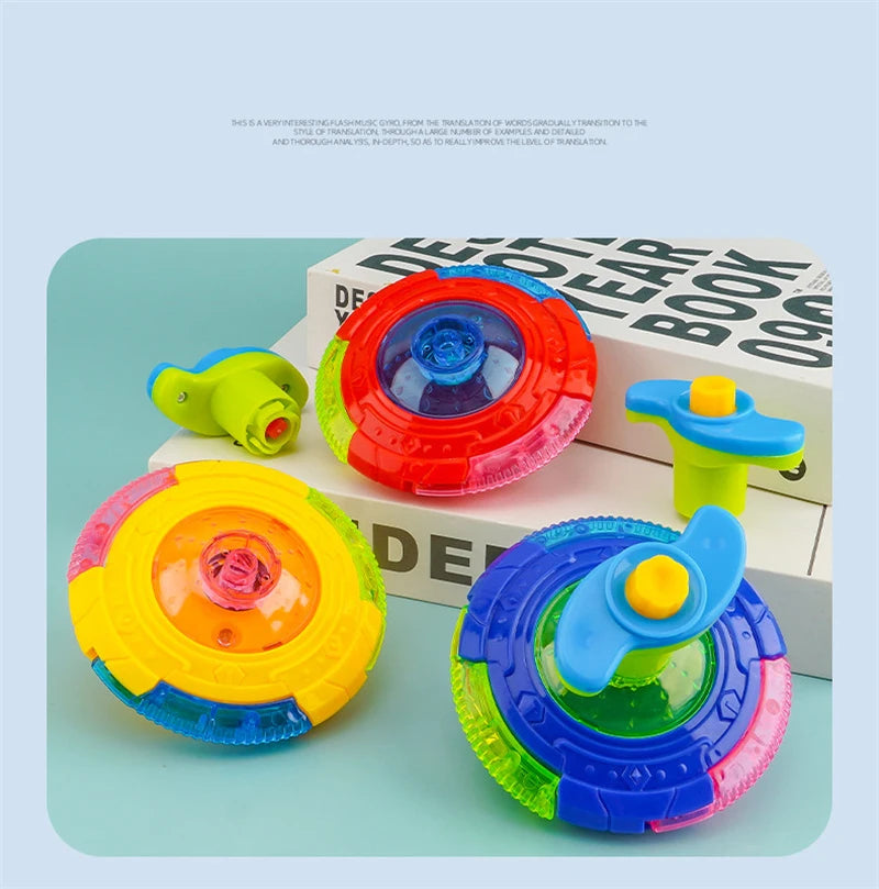 Light-Up Spinning Tops with Flashing Effects