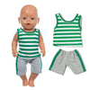 Doll Outfit Set with Hat for 17-43 cm Baby Dolls