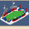 Portable Tabletop Soccer Game for Kids and Adults