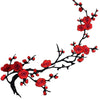 Plum Blossom Embroidered Applique Patch